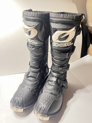 O’Neal Motocross Boots “rider” Size 10 Men’s Black EUC