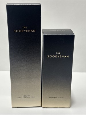 The Sooryehan The Black Serum 15ml Set Black Amino Cleansing Foam 40ml AntiAging