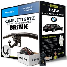 Für BMW 3er Touring Typ F31 Anhängerkupplung abnehmbar +eSatz 7pol uni 14- NEU