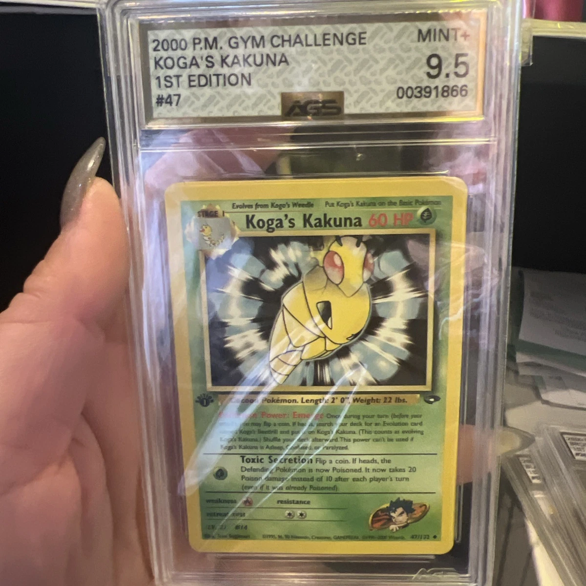 Vintage 2000 Koga's Kakuna 1st Edition Gym Challenge 47/132