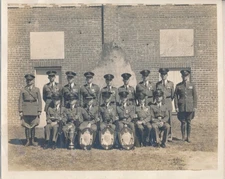 VINTAGE 8X10 PHOTO ROTC RIFLE TEAM FORMER WILLIAM R HURST TROPHY WINNER