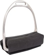 Cashel English Stirrup Cushions - Medium - Black: Comfort & Grip