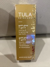 Tula Gold Glow + Get It Cooling & Brightening Eye Balm 0.35oz Full Size NIB