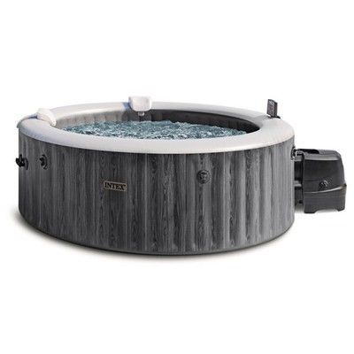 Intex 28440 Whirlpool Pure SPA Bubble Massage GreyWood 196x71 cm aufblasbar
