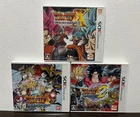 Dragon Ball Heroes Ultimate Mission 1 & 2 & X 3Games set Nintendo 3DS Tested