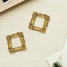 2 Pcs European Retro Photo Frame Vintage Resin Picture Mini Luxury