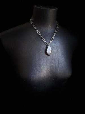 Silversheen obsidian necklace pendant protection jewelry boho gothic witchy styl
