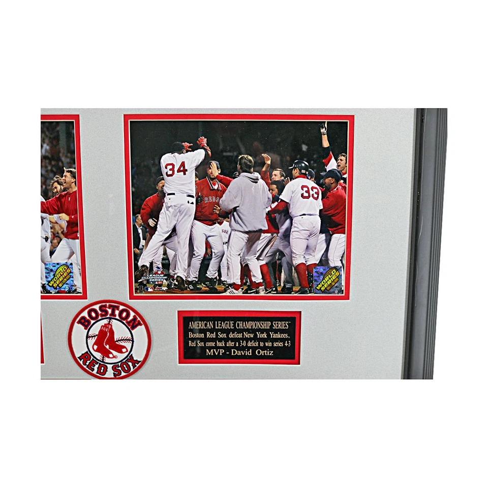 2004 Boston Red Sox Curse Reversed World Series Framed 26x29 Collage - Image 3 of 4