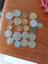 Lot of 21 Miscellaneous Coins / Tokens