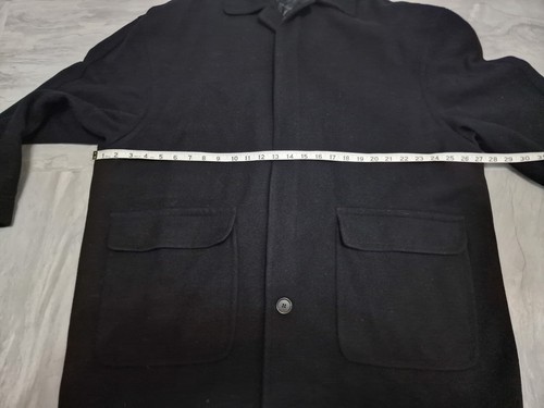 Abrigo Pierre Balmain Talla EU 44 Mediano Negro Chaqueta Pesada En muy buena condición - Imagen 9 de 12