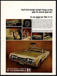 Details About 1967 Oldsmobile Toronado Convertible Sixties 1960s Car Ad W Interior Photos