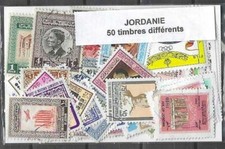 Jordanie 50 timbres différents oblitérés