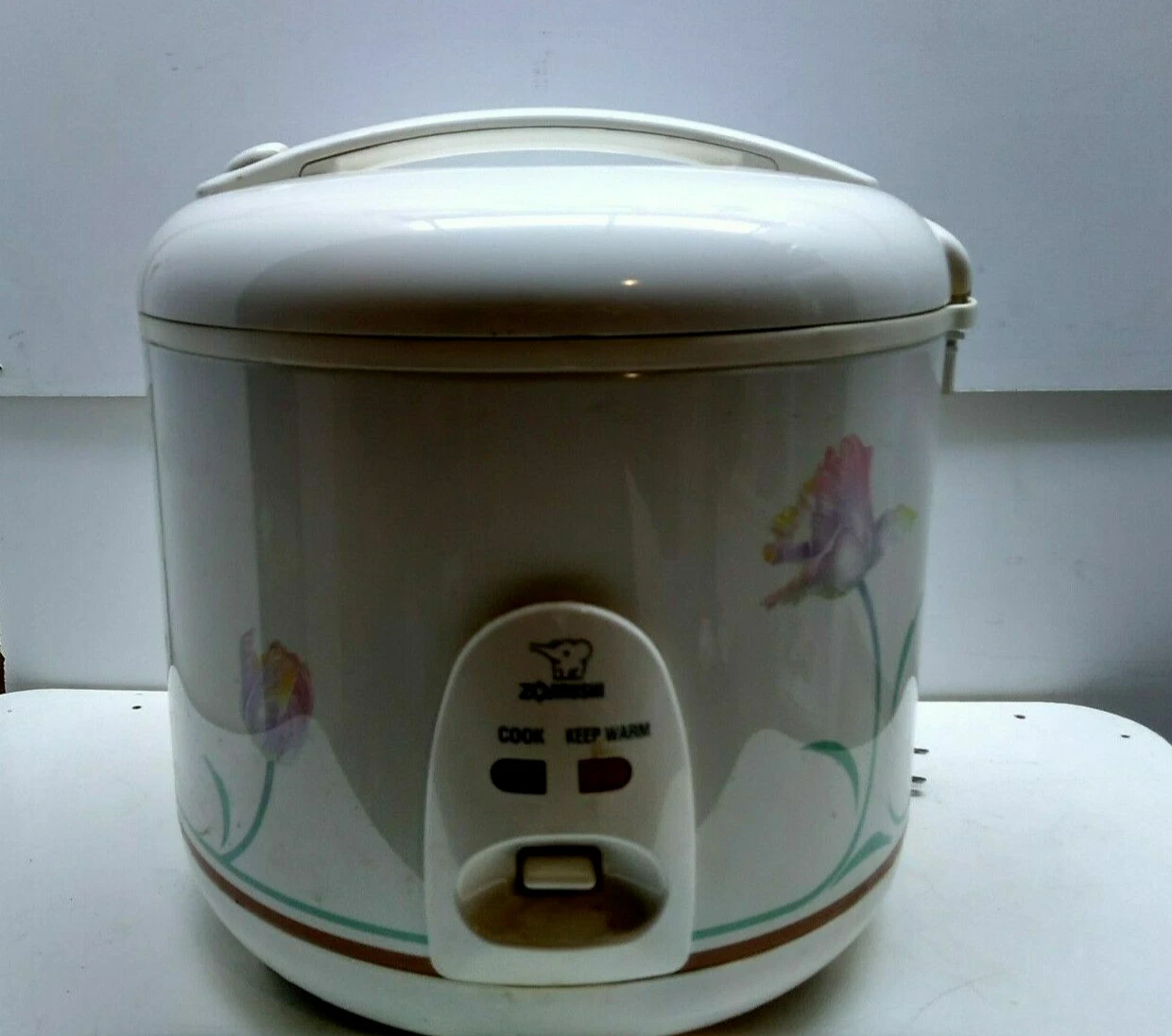 Zojirushi 10-Cup Rice Cooker 2.5 Qt Electric Pot Food Warmer Veggie Steamer Lid