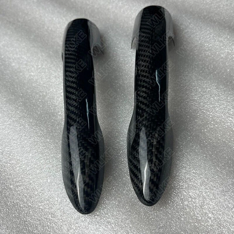 100% Carbon Fiber Exterior Door Handle Cover Trim for Alfa Romeo Giulietta 12-21 - Image 3 of 4