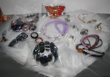 Lot of Women's Costume Jewelry Necklace Earrings Bracelets Rings Colorful NIP