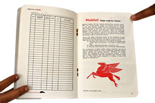 Vintage Mobile Oil Pegasus Advertising Motor Car Guide & Operating Record Book"