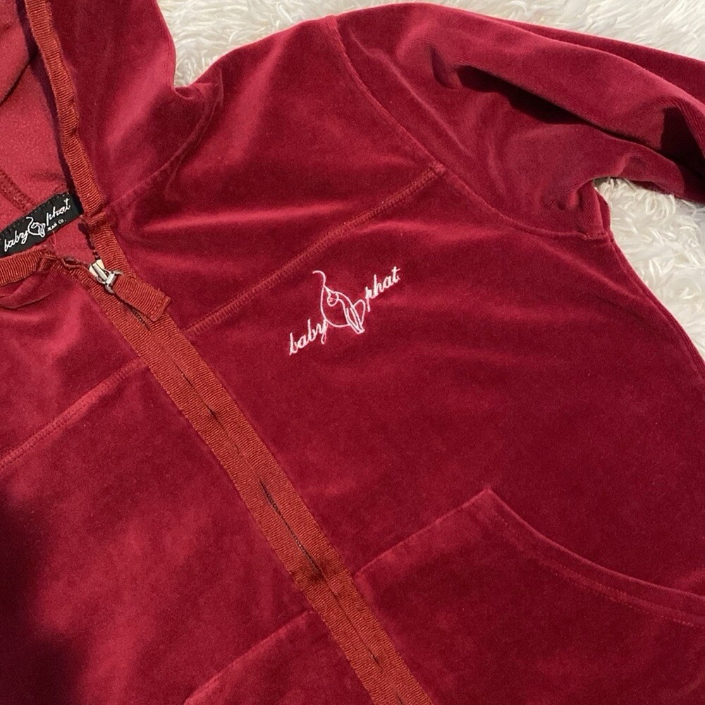 Baby Phat vintage Y2K maroon velour set | eBay