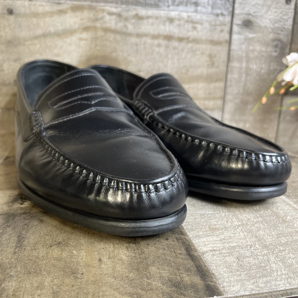 Zapatos Mocasines Hush Puppies Para Hombre Talla 11 Sin Cordones Penny Oxford Cómodos Curva Cuero Foto 3 de 4