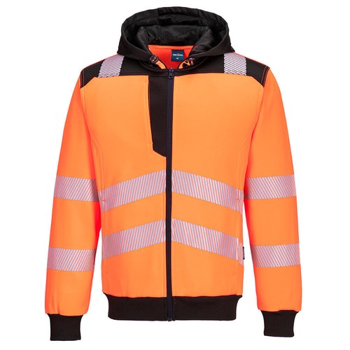 Sweat à capuche zippé haute visibilité Portwest PW3 - Photo 5/20
