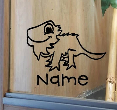 SOPHELLIE Bearded Dragon Customised Vivarium Decal Sticker