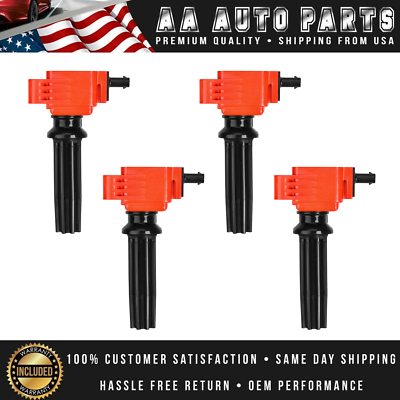 4 Pcs Ignition Coil Pack Fits Ford Edge Focus Lincoln MKZ