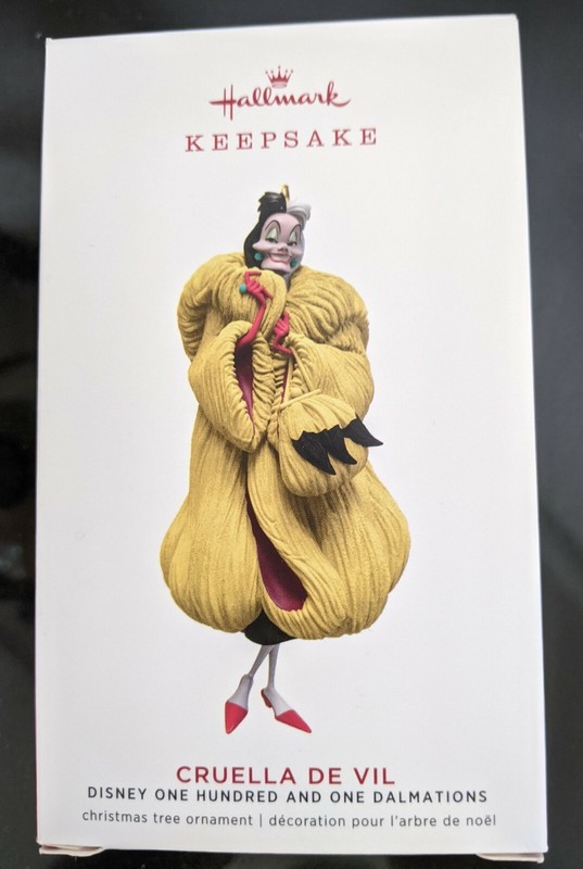 Cruella De Vil Disneys 101 Dalmations, Hallmark 2019 Limited Edition NEW IN BOX