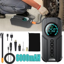 150 PSI Air Compressor Tire Inflator Fits Car Moto Bike Tires Air Pump Cordless