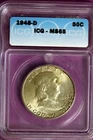 1948 - D ICG MS65 Franklin Half Dollar!!  #B27922