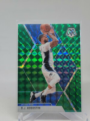 2019-20 Panini Mosaic Green Prizm #32 D.J. Augustin Orlando Magic A6A