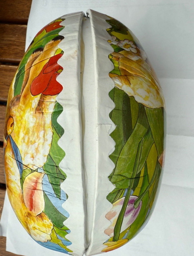 Ostereier Gross Papier 3 Stück 2 Papier 1 Kunststoff Lamm Hasen zum Befüllen - Bild 10 von 11