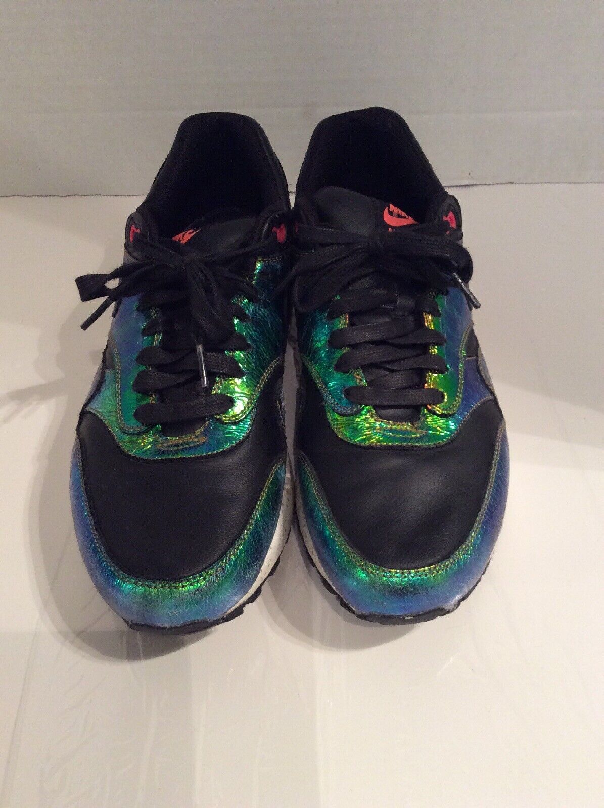 Nike Air Max Holographic Men’s 10.5 Black / Green… - image 6