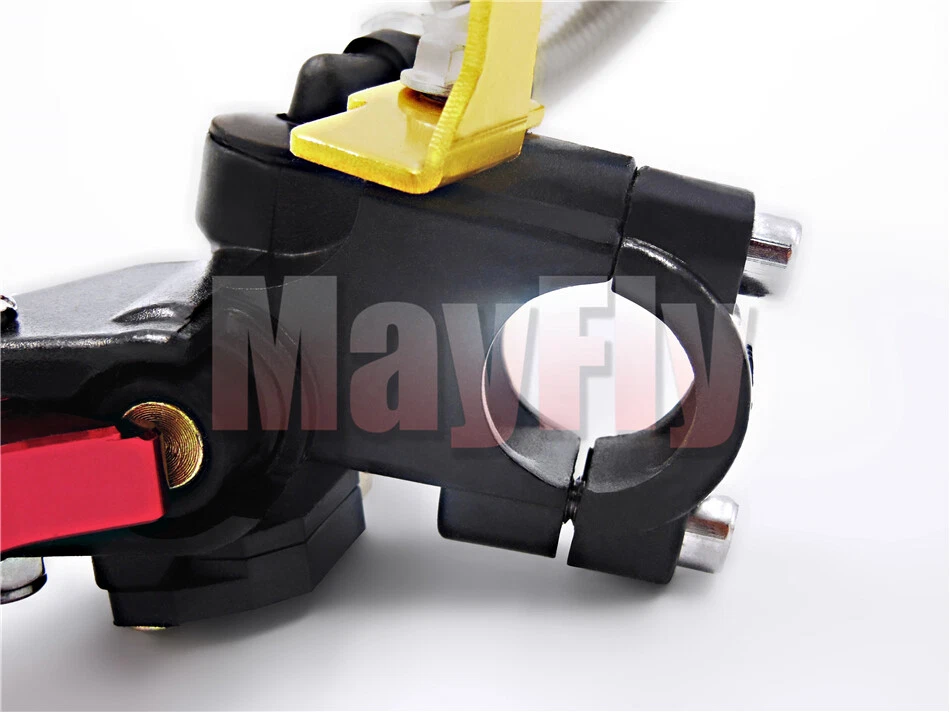 Juego de palancas de depósito de cilindro maestro embrague freno universal CNC de 7/8"" para motocicleta Foto 2 de 4