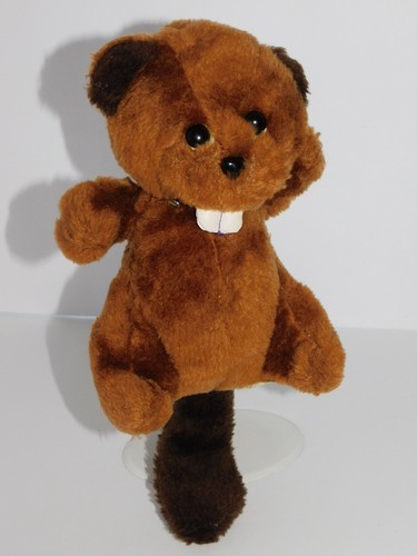 Biber 1989 Liberty Plüschtier Kuscheltier Spielzeug Vintage braun Woodchuck - Bild 2 von 11