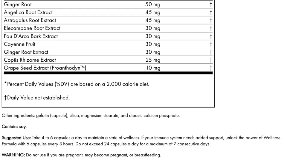 Source Naturals - Fórmula Wellness, Apoyo Inmunológico Avanzado, 240 Cápsulas 9/2027 Foto 3 de 3