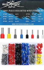 Sky High Car Audio Insulated Aluminum Wire Ferrules (8 Gauge - 22 Gauge) Combo