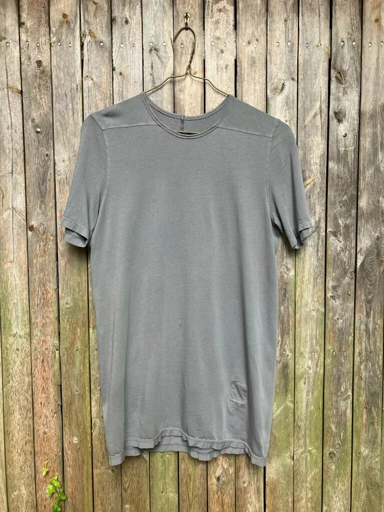Rick Owens DRKSHDW gray long T shirt, XS, Made in Moldova, Excellent