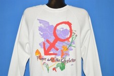 vintage 80s PRINCE AND THE REVOLUTION WORLD TOUR 1985 RAGLAN DOVE SWEATSHIRT M