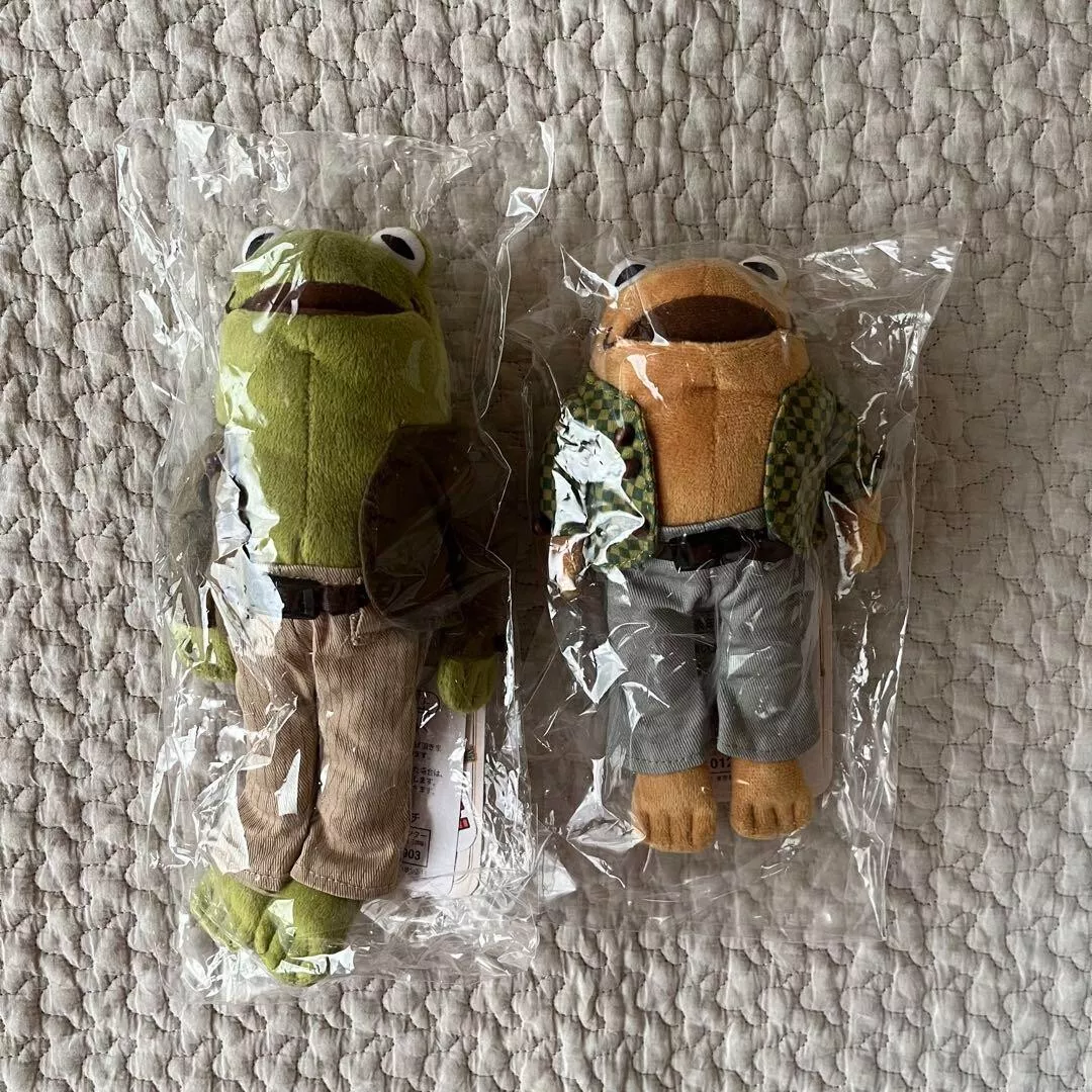 Sekiguchi Frog and Toad Plush Set of 2 Stuffed Animal Small Arnold Lobel