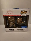 2023 Hallmark Funko Pop Star Wars Chewbacca & Wicket Gold Chase Limited Ornament
