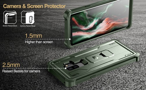 Funda Dexnor para Samsung Galaxy S9 Plus S9+ resistente cubierta resistente con soporte - Imagen 50 de 52