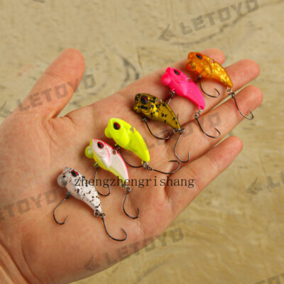 5pcs Rotating Metal VIB Vibration Bait Spinner Spoon Bass Fishing Lure 28mm/2.3g