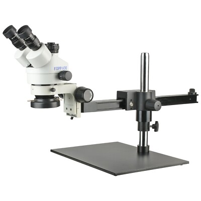 KOPPACE 3.5X-90X Trinocular Microscope Sync Imaging Dual Port for Industrial/Lab