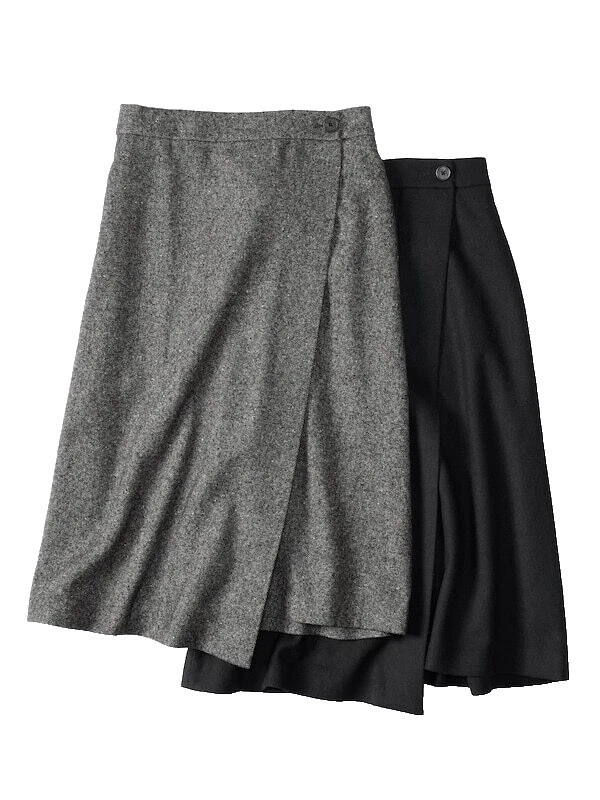 Юбки женские однотонные Uniqlo шерсть