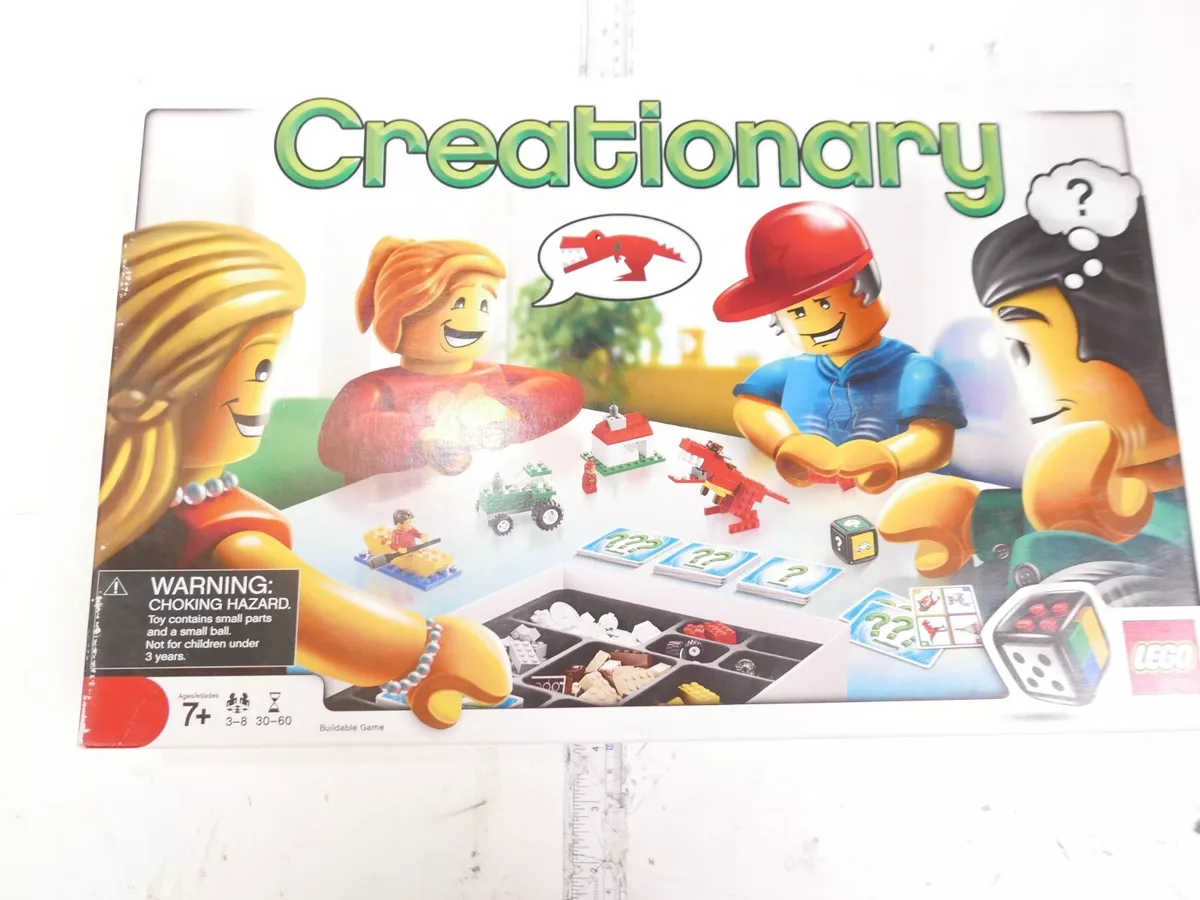 Lego Creationary Board Game Building Set 3844 Complete w/Manual And Box