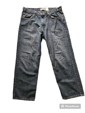 Levi Strauss Signature Jeans Men's 38x30 Loose Relaxed Boot Cut Denim