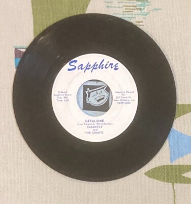 Casanova & The Chants 45 Geraldine / I Know You 1959 Rockabilly EX
