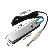 Flat Slim Pro Tattoo Foot Pedal Power Supply Switch Control 1/4" Plug
