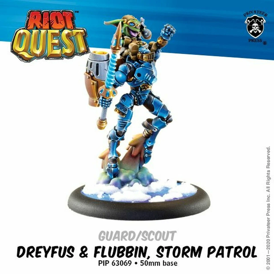 PRIVATEER PRESS Riot Quest: Dreyfus & Flubbin, Storm Patrol - Brand New, Factory Sealed
