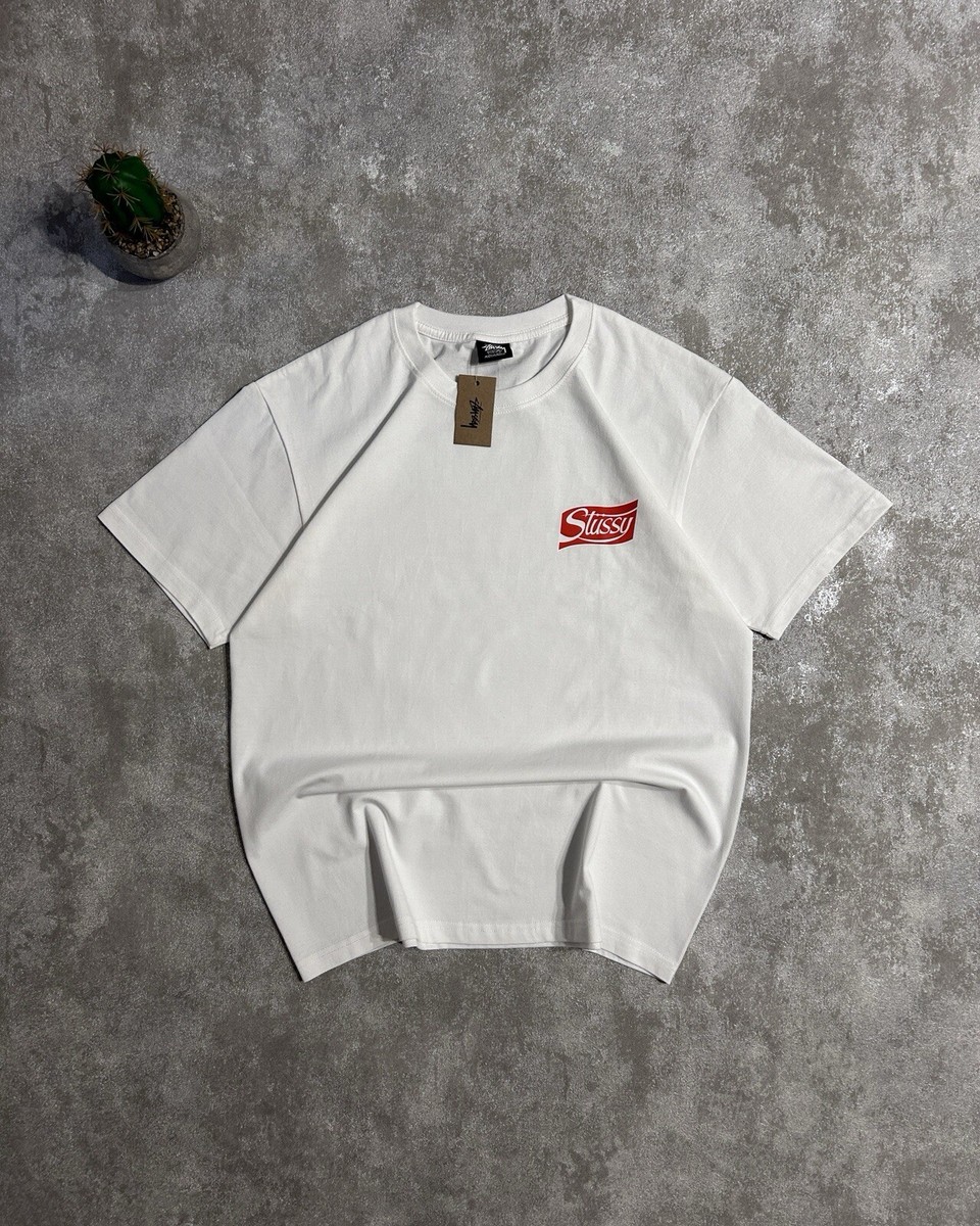STUSSY SODA CAN T SHIRT SIZE MEDIUM | STUSSY TEE M | White STUSSY SODA CAN T SHIRT SIZE MEDIUM | STUSSY TEE M | White