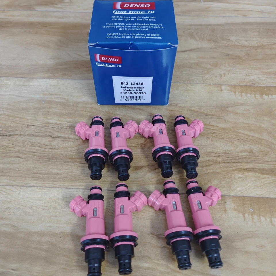 8X OEM DENSO FUEL INJECTORS 23250-50030 GS400 LS400 SC400 GS430 LS430 SC430 Foto 2 de 4